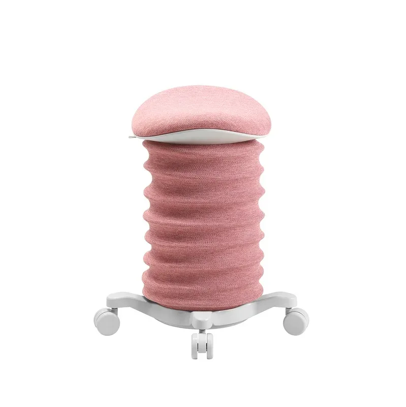 Height-adjustable office stool Topstar Sitness Pink/White, Hard floor castors, Dynamic sitting - ideal for healthy sitting