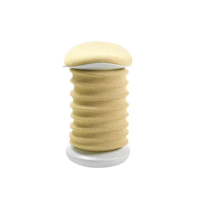 Topstar Hocker SITNESS 4D, ergonomisch, aktives Sitzen, gepolsterter Sattelsitz, höhenverstellbar, um 360° drehbar, Tragegriff, papyrusweiss/gelb