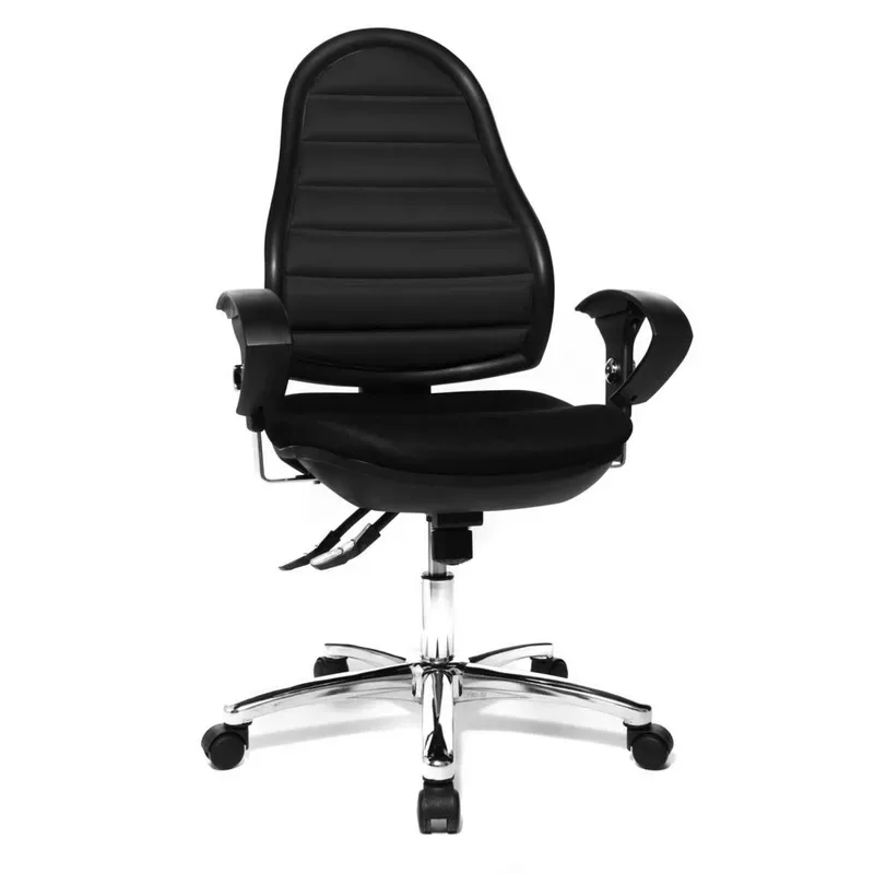Office swivel chair Topstar Flex Point SY Deluxe with 1D armrests, Black, New, Ergonomic chair - ideal for flexible working