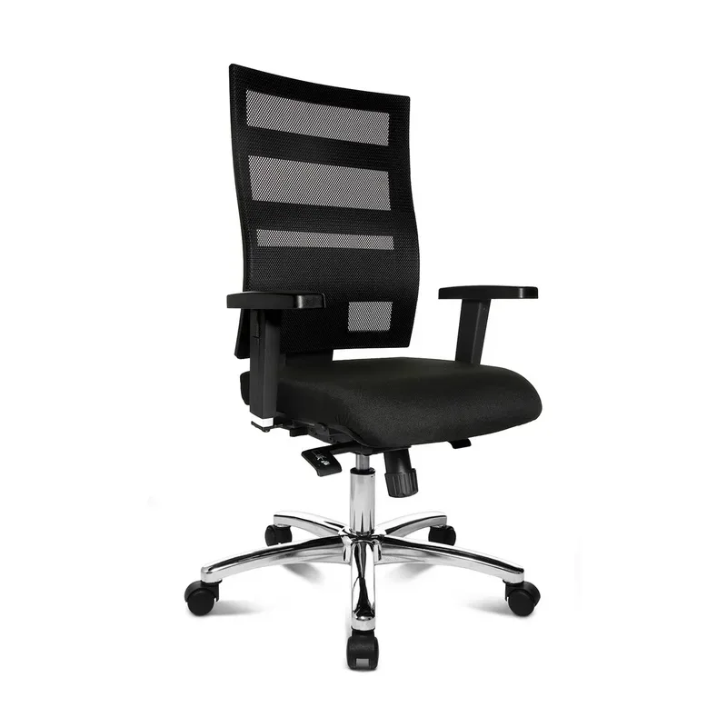 Office swivel chair Topstar X-Pander Plus with 3D armrests, Black, New, Ergonomic chair - ideal for flexible working
