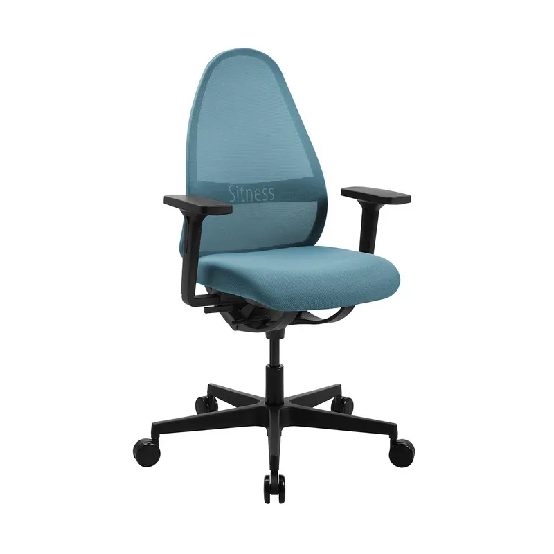 Bürostuhl SOFT SITNESS ART, Synchronmechanik, mit Armlehnen, blau Topstar