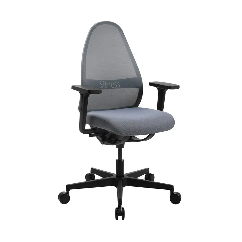 Bürostuhl SOFT SITNESS ART, Synchronmechanik, mit Armlehnen, grau Topstar