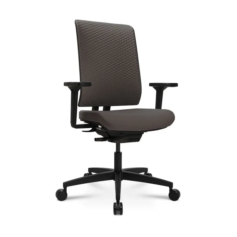Tradingzone Green office chair with 3D armrests, Brown, New, Ergonomic chair - ideal for flexible working