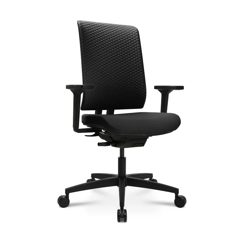 Tradingzone Green office chair with 3D armrests, Black, New, Ergonomic chair - ideal for flexible working