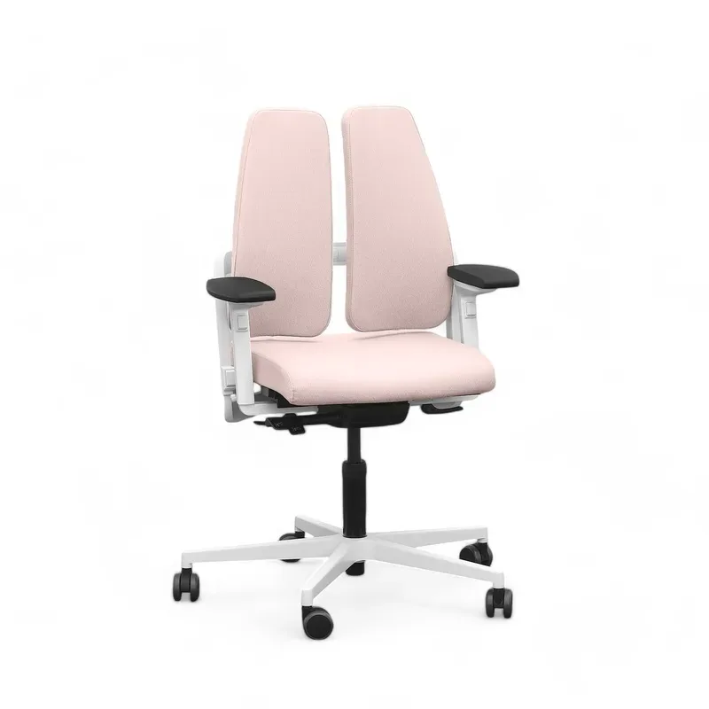 Office chair SitagXilium DuoBack swissmade ergonomic with 4D armrests, Pink, New, Ergonomic chair - ideal for flexible working