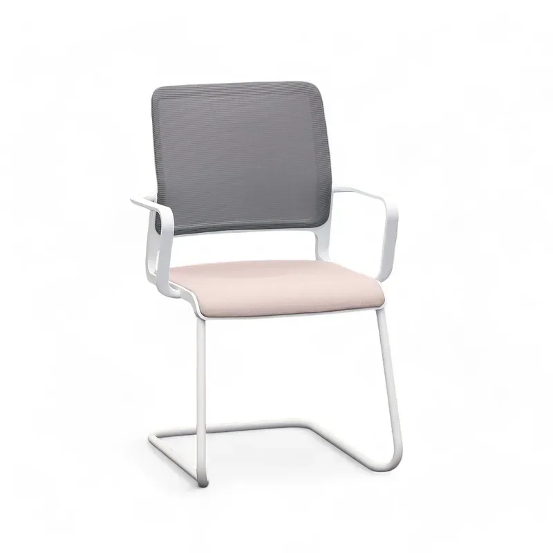 Cantilever Sitag SitagXilium Pink with fixed armrests, Free swinging, New - Perfect for visitors and guests