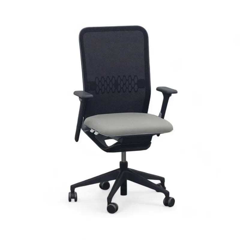 Office swivel chair Sitag SitagTeam Mesh with 2D armrests, Gray, New, Ergonomic chair - ideal for flexible working