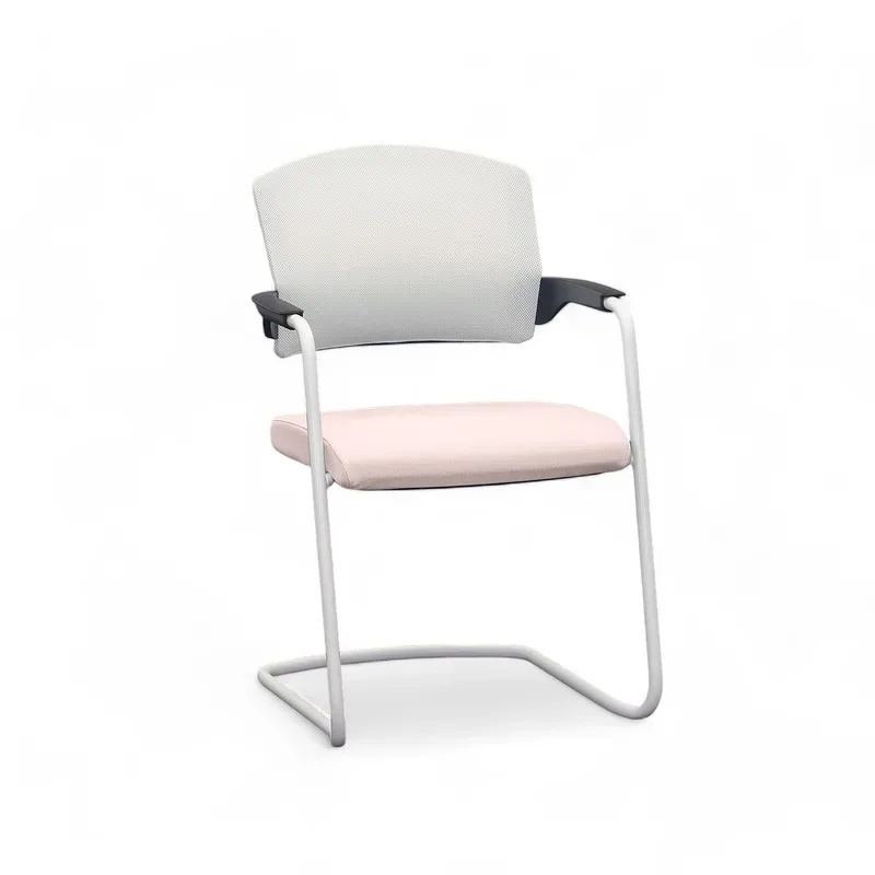 Cantilever Sitag EL100 Pink with fixed armrests, Free swinging, New - Perfect for visitors and guests