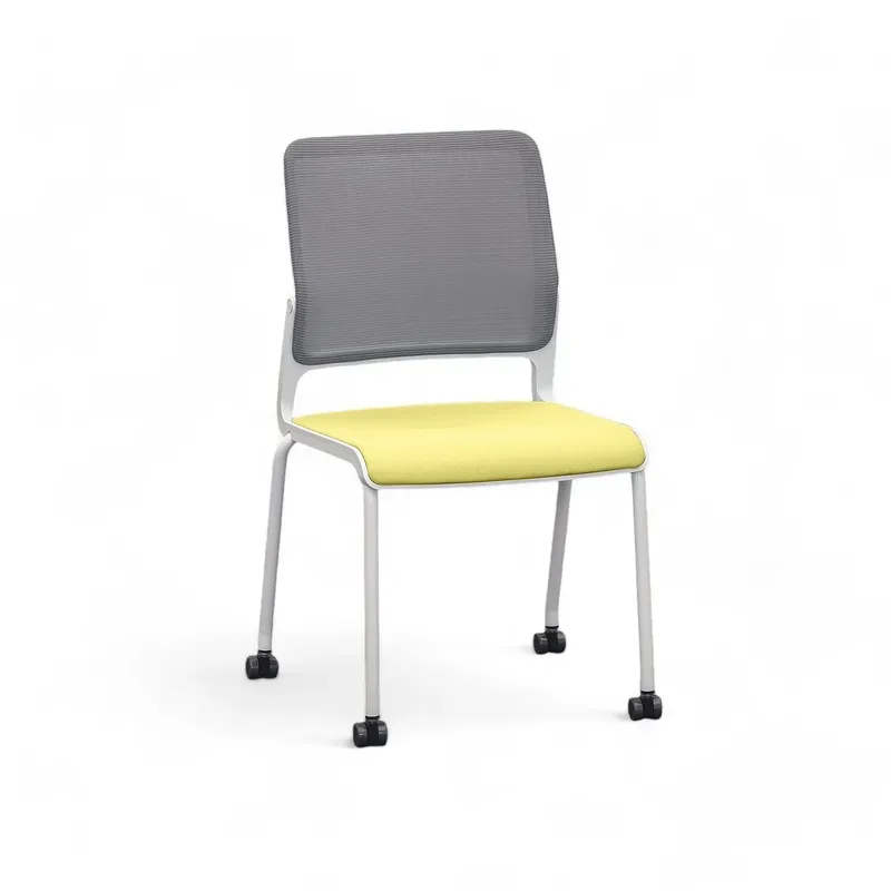 4-leg chairs Sitag SitagXilium Mesh Yellow without armrests, New - Perfect for office and reception
