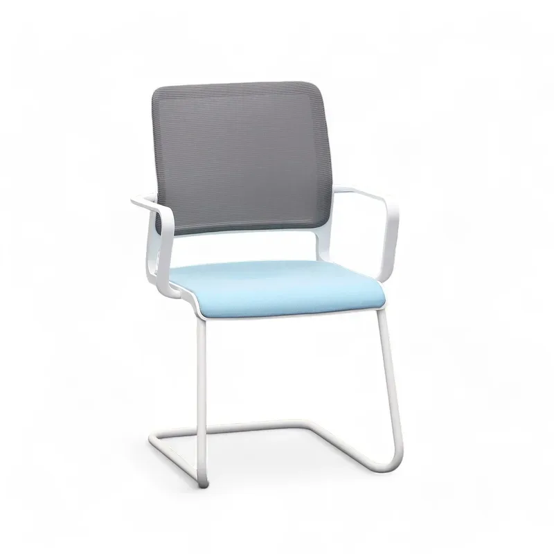 Cantilever Sitag SitagXilium Blue with fixed armrests, Free swinging, New - Perfect for visitors and guests