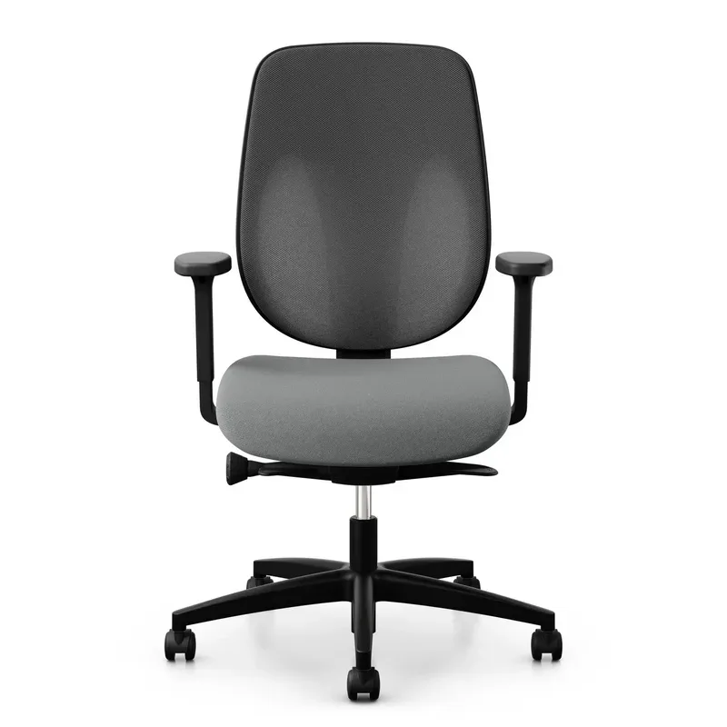 Office swivel chair Giroflex 353-4029 with 2D armrests, Gray/Black, New, Ergonomic chair - ideal for flexible working