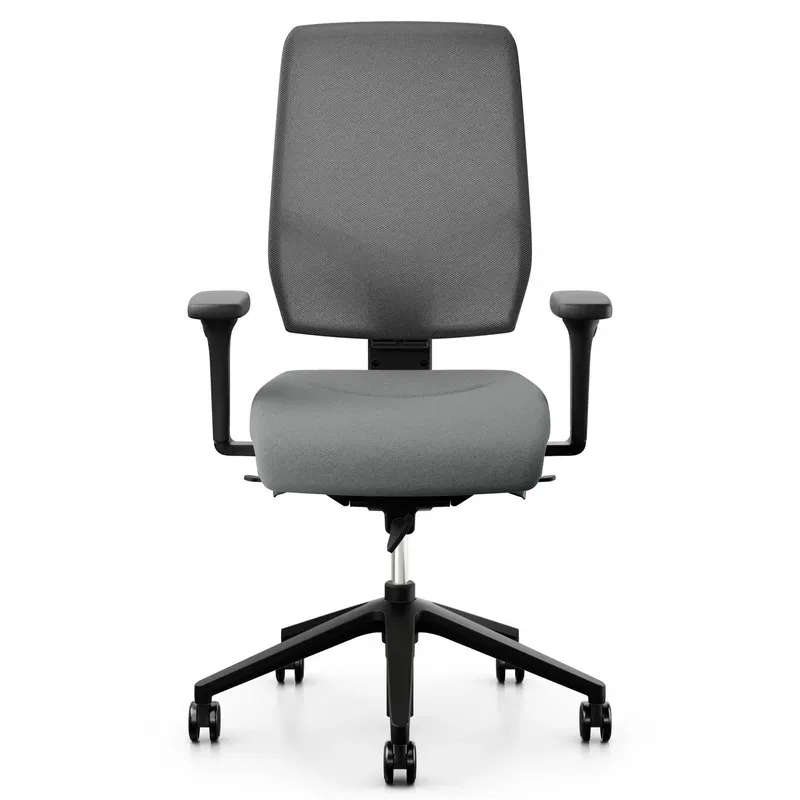 Office swivel chair Giroflex 68-3519 with 4D armrests, Gray/Black, New, Ergonomic chair - ideal for flexible working