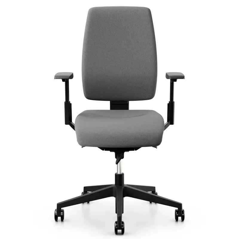 Office swivel chair Giroflex 68-3509 with 3D armrests, Gray/Black, New, Ergonomic chair - ideal for flexible working