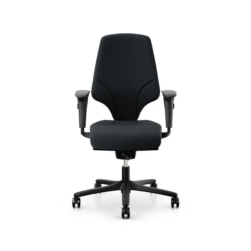 Office swivel chair Giroflex 64-3578 with 4D armrests, Black/Black, New, Ergonomic chair - ideal for flexible working
