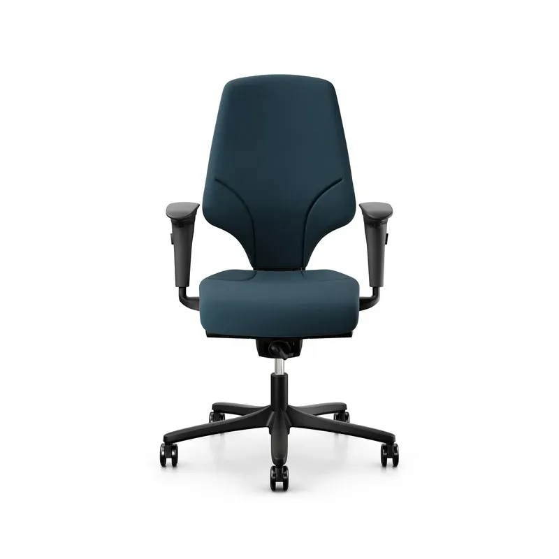 Office swivel chair Giroflex 64-3578 with 4D armrests, Blue/Black, New, Ergonomic chair - ideal for flexible working