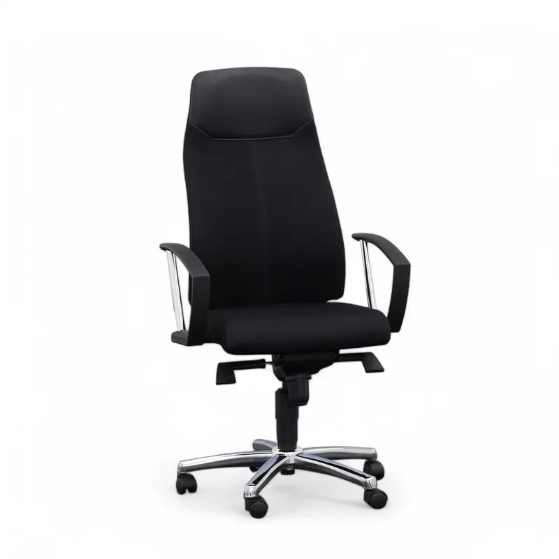 Office swivel chair Topstar with fixed armrests, Black, New, Ergonomic chair - ideal for flexible working