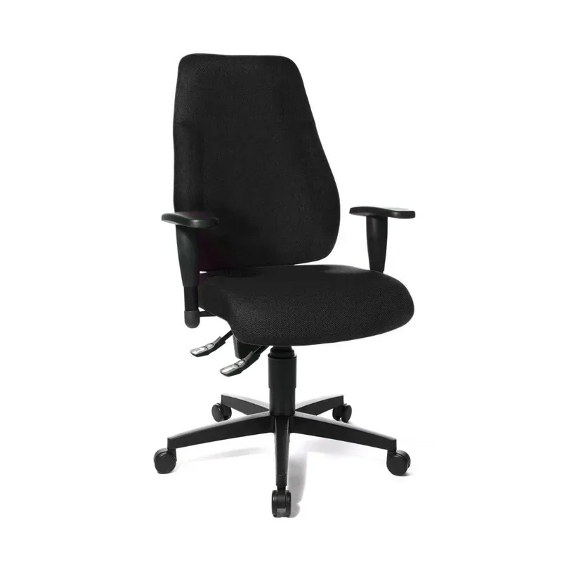 Office swivel chair Topstar Lady Sitness with 3D armrests, Black, New, Ergonomic chair - ideal for flexible working