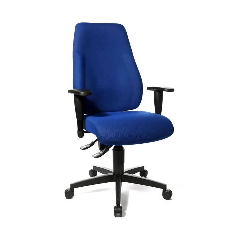 Office swivel chair Topstar Lady Sitness with 3D armrests, Blue, New, Ergonomic chair - ideal for flexible working