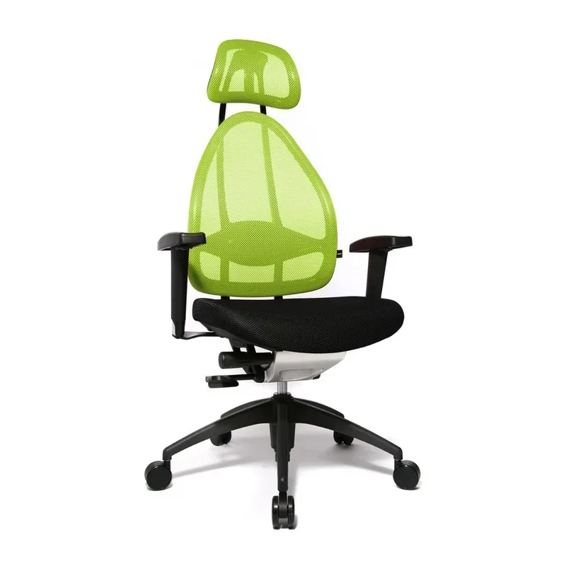 Office chair Topstar Open Art 2010 with 2D armrests, Green/Black, New, Ergonomic chair - ideal for flexible working