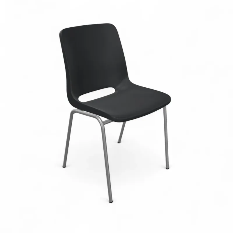 Chair Profim Ana 4340 Black/Silver gray without armrests, New - Perfect for comfortable sitting