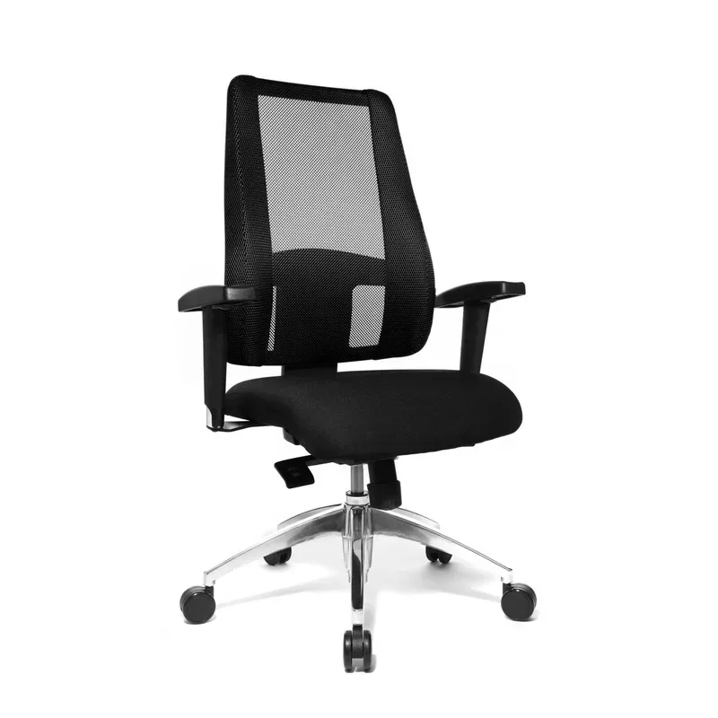 Office swivel chair Topstar Lady Sitness Deluxe with 2D armrests, Black, New, Ergonomic chair - ideal for flexible working