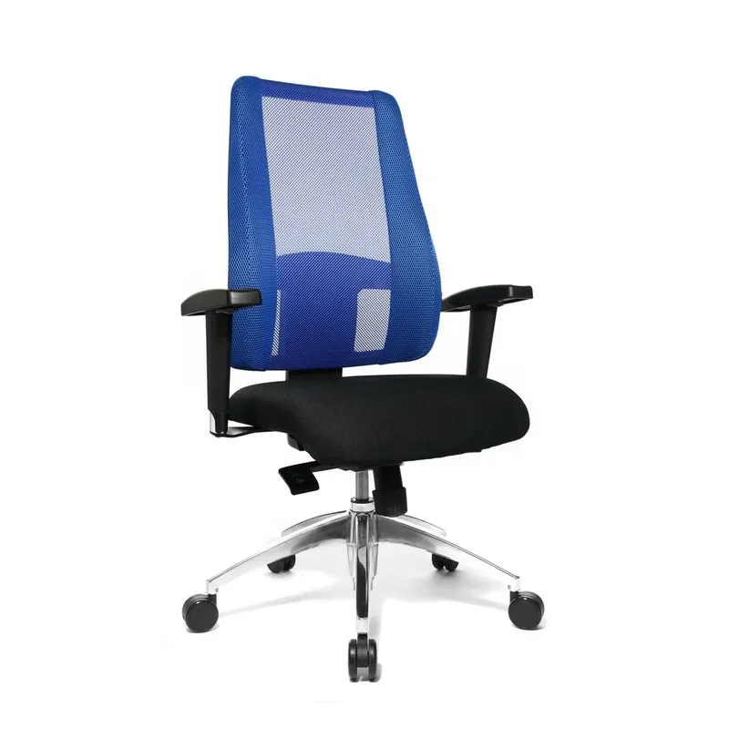 Office swivel chair Topstar Lady Sitness Deluxe with 2D armrests, Blue, New, Ergonomic chair - ideal for flexible working