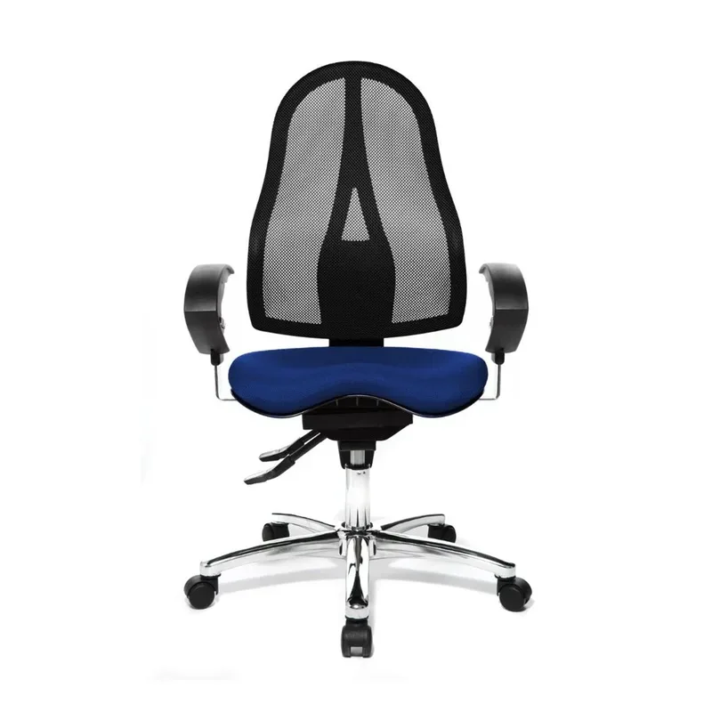 Topstar Sitness 15 office swivel chair with 1D armrests, Blue, New, Ergonomic chair - ideal for flexible working