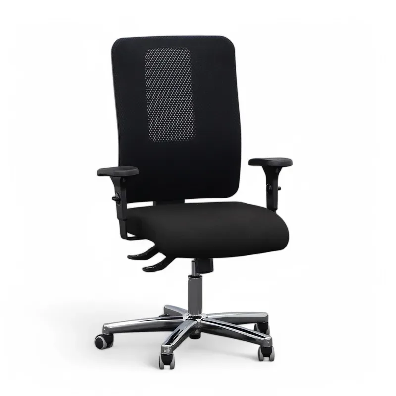 Office swivel chair Topstar Open X N with 2D armrests, Black, New, Ergonomic chair - ideal for flexible working