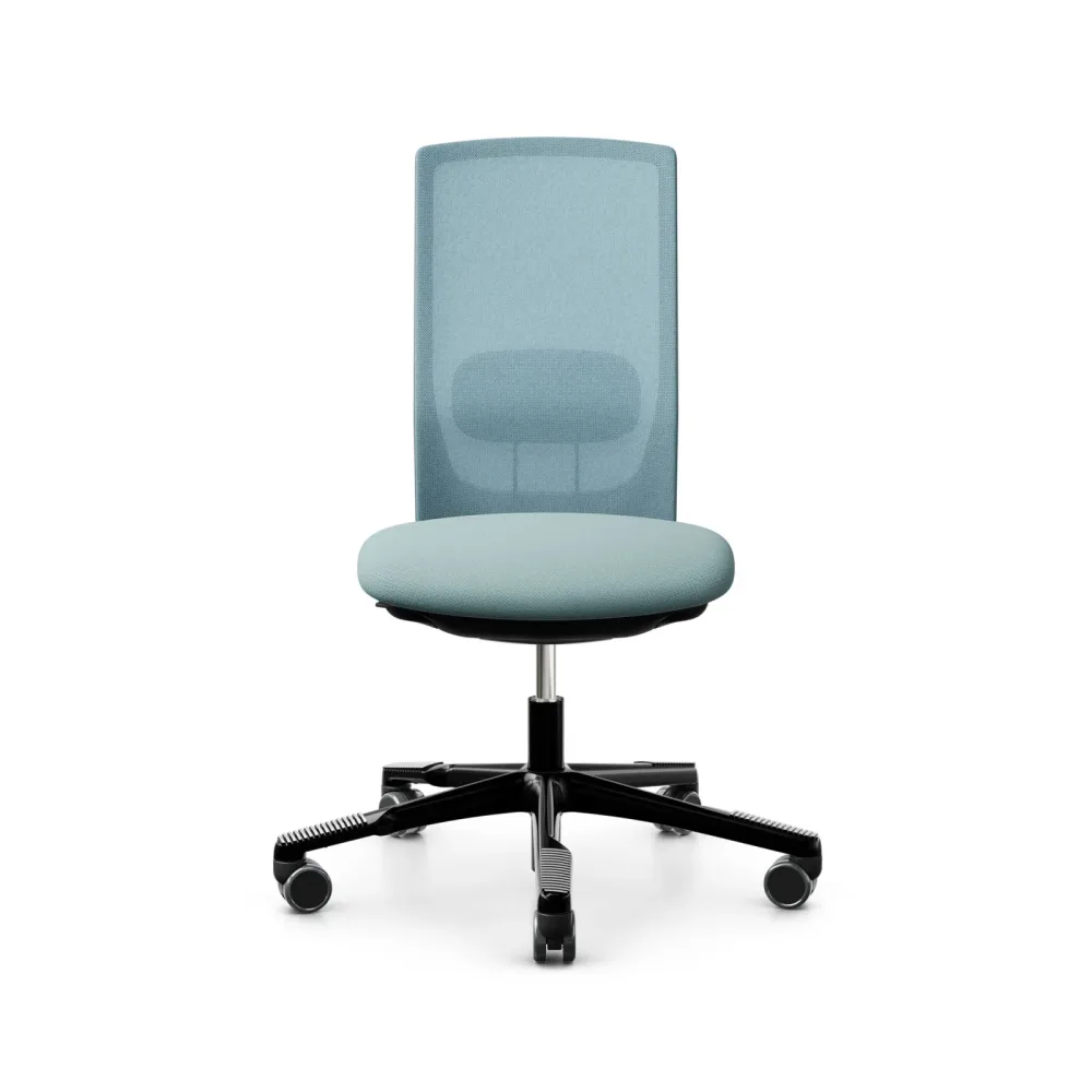 Bürodrehstuhl HAG Futu Mesh 1100-S ohne Armlehnen, Hellblau, Neu, Ergonomischer Stuhl - ideal für flexibles Arbeiten