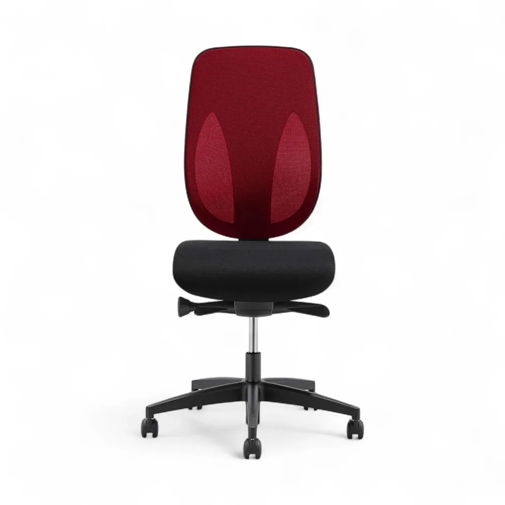 Bürostuhl Giroflex 353-4029 ohne Kopfstütze & ohne Armlehnen Rot/Schwarz, Neu, Ergonomischer Stuhl - ideal für flexibles Arbeiten