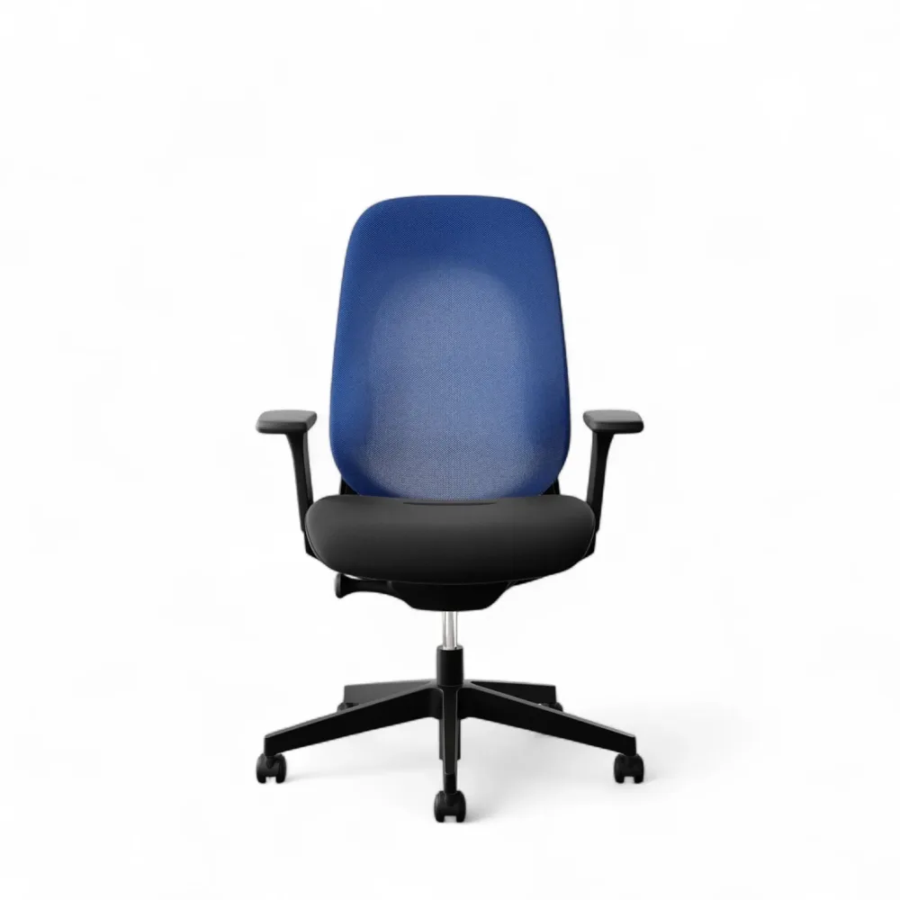 Drehstuhl Giroflex 40-4049 mit 3D Armlehnen, Blau/Schwarz, Neu, Ergonomischer Stuhl - ideal für flexibles Arbeiten