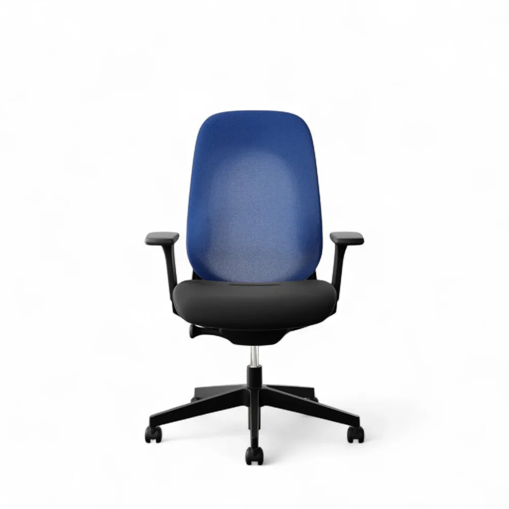 Drehstuhl Giroflex 40-4049 mit 3D Armlehnen, Blau/Schwarz, Neu, Ergonomischer Stuhl - ideal für flexibles Arbeiten