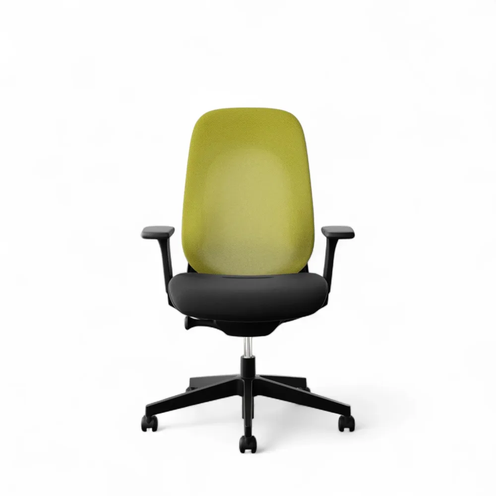 Drehstuhl Giroflex 40-4049 mit 3D Armlehnen, Gelb/Schwarz, Neu, Ergonomischer Stuhl - ideal für flexibles Arbeiten