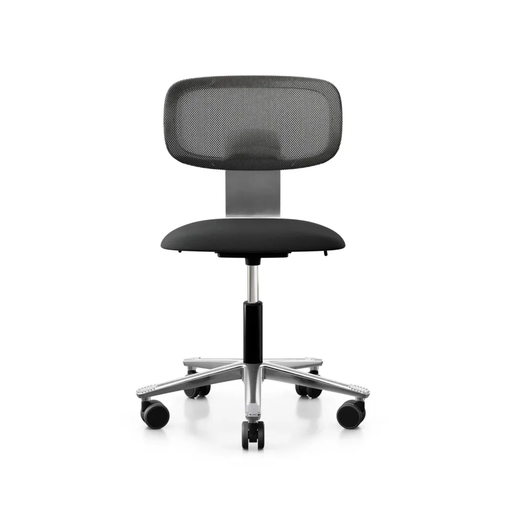 Arbeitsstuhl HAG Tion 2340 Mesh ohne Armlehnen, Schwarz/Verchromt, Neu, Ergonomischer Stuhl - ideal für flexibles Arbeiten
