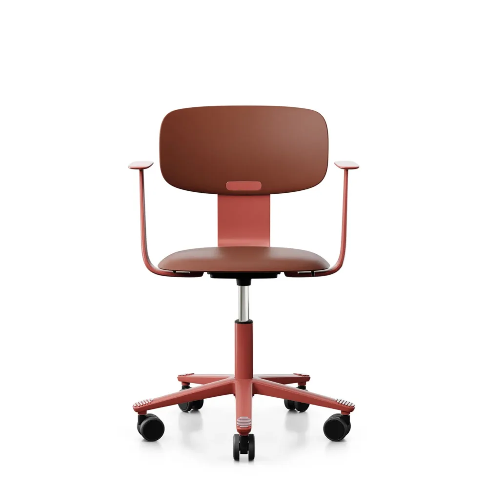 Arbeitsstuhl HAG Tion 2100 mit Fixarmlehnen, Braun, Neu, Ergonomischer Stuhl - ideal für flexibles Arbeiten