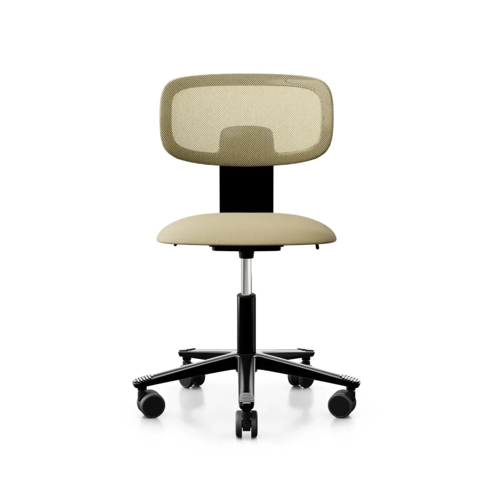 Arbeitsstuhl HAG Tion 2340 Mesh ohne Armlehnen, Gelb/Schwarz, Neu, Ergonomischer Stuhl - ideal für flexibles Arbeiten