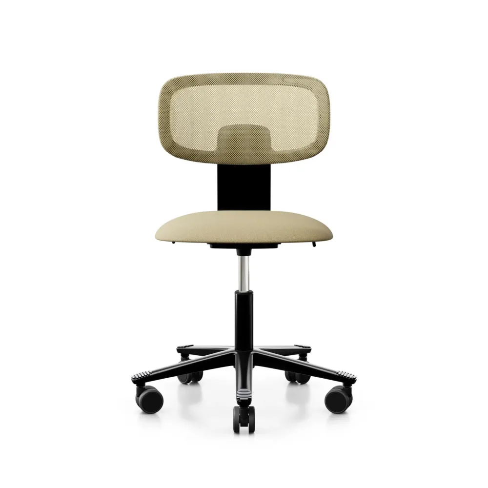 Arbeitsstuhl HAG Tion 2340 Mesh ohne Armlehnen, Gelb/Schwarz, Neu, Ergonomischer Stuhl - ideal für flexibles Arbeiten