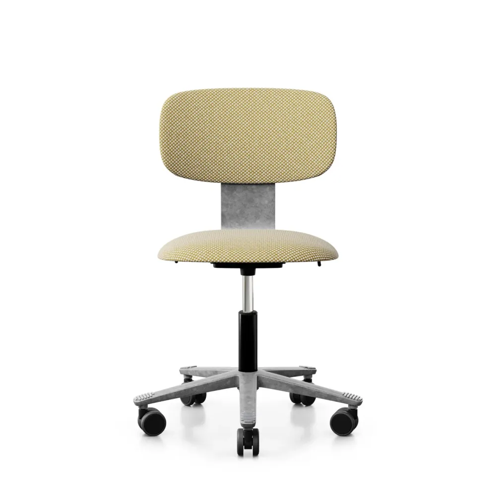 Arbeitsstuhl HAG Tion 2160 ohne Armlehnen, Gelb/Silbergrau, Neu, Ergonomischer Stuhl - ideal für flexibles Arbeiten