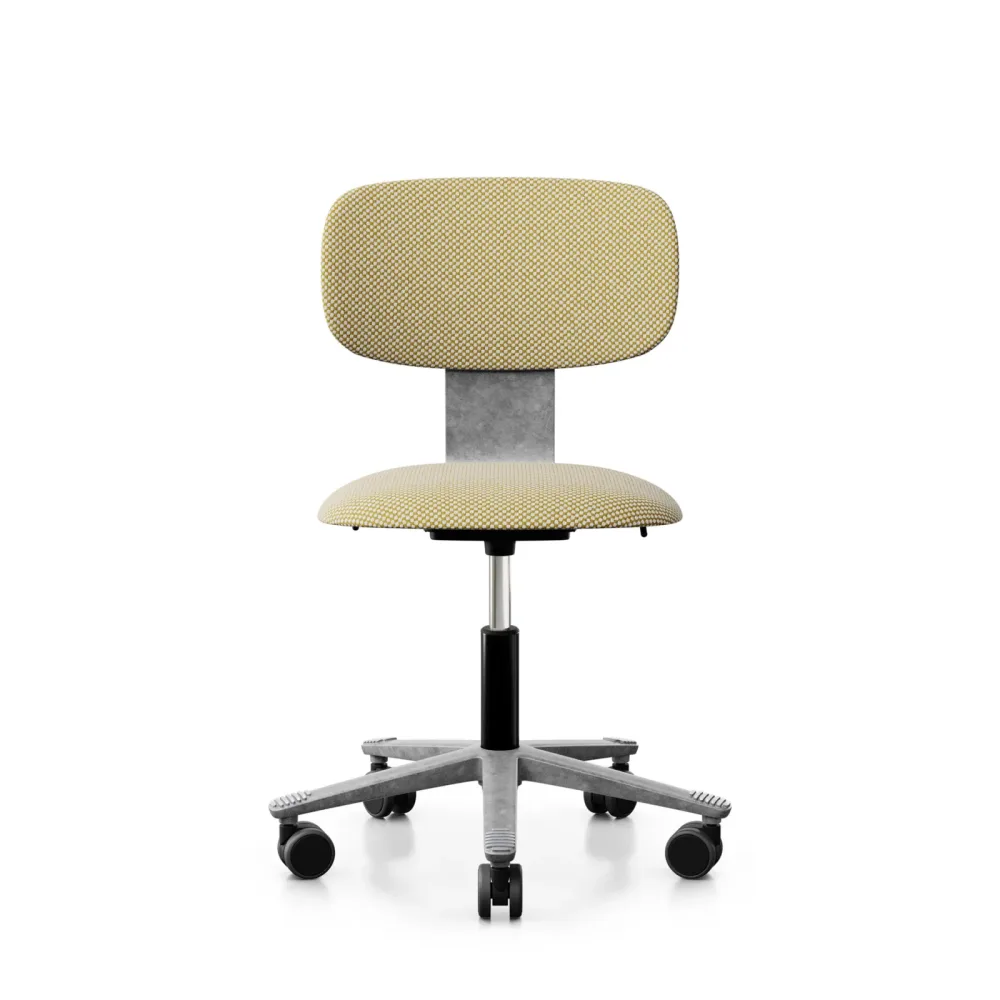 Arbeitsstuhl HAG Tion 2160 ohne Armlehnen, Gelb/Silbergrau, Neu, Ergonomischer Stuhl - ideal für flexibles Arbeiten