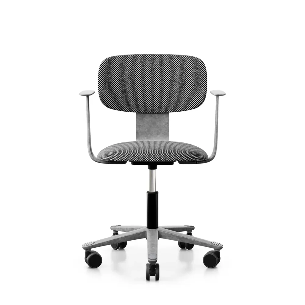 Arbeitsstuhl HAG Tion 2160 mit Fixarmlehnen, Grau/Silbergrau, Neu, Ergonomischer Stuhl - ideal für flexibles Arbeiten