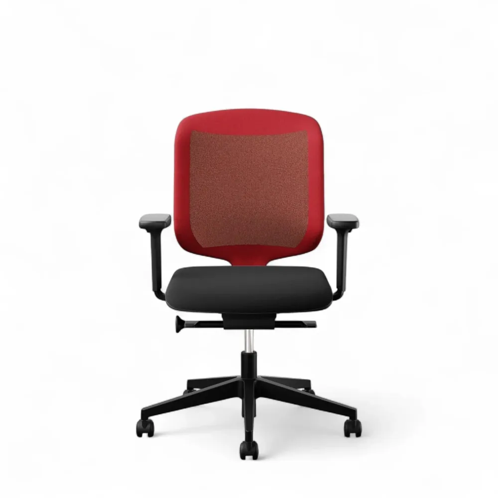 Bürostuhl Giroflex 434 Chair 2 Go mit 1D Armlehnen, Rot/Schwarz, Neu, Ergonomischer Stuhl - ideal für flexibles Arbeiten
