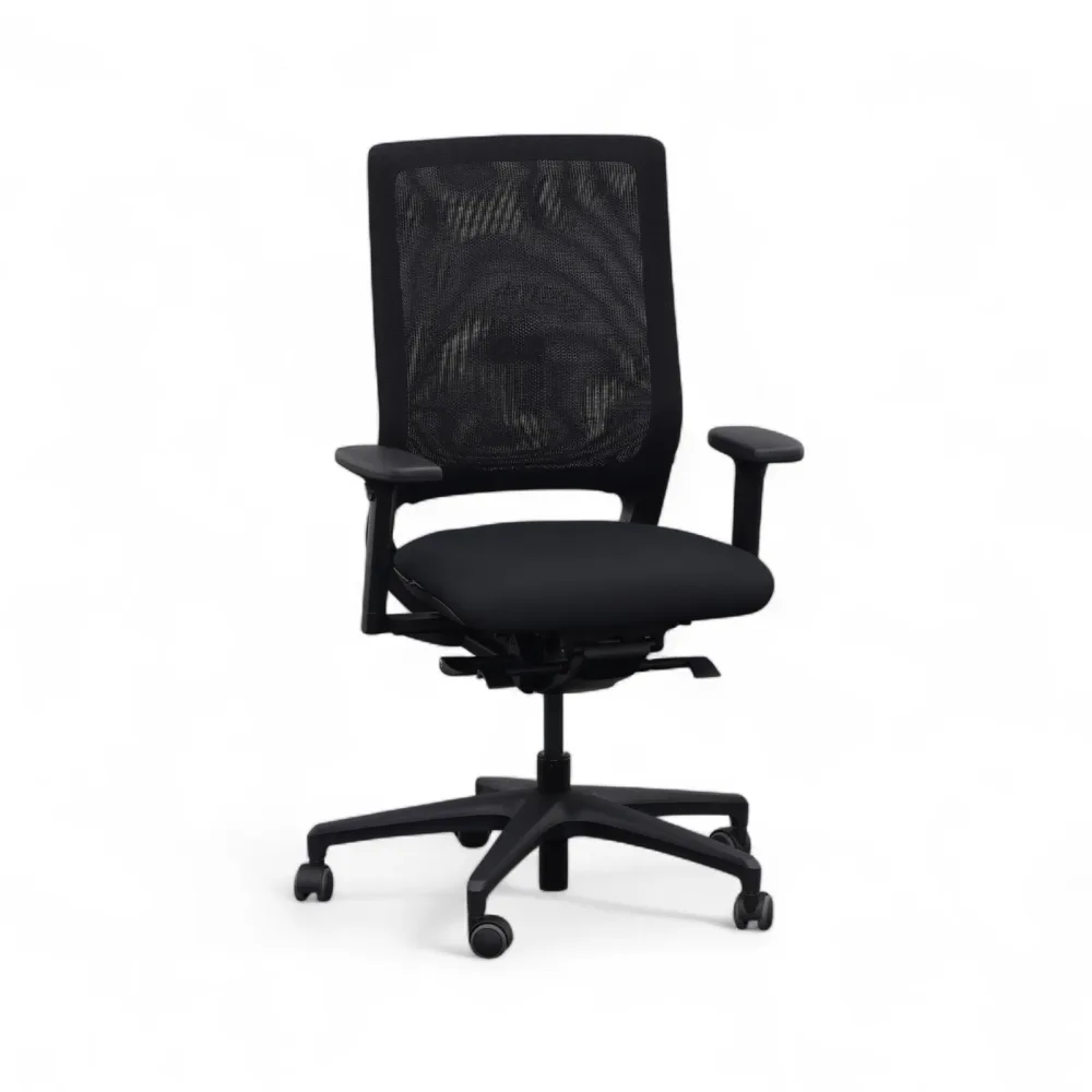Bürodrehstuhl Klöber Mera 84 mit 2D Armlehnen, Schwarz, Neu, Ergonomischer Stuhl - ideal für flexibles Arbeiten