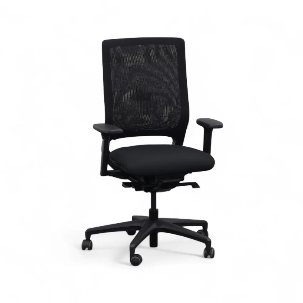 Bürodrehstuhl Klöber Mera 84 mit 2D Armlehnen, Schwarz, Neu, Ergonomischer Stuhl - ideal für flexibles Arbeiten