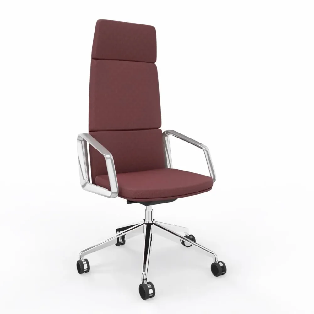 Bürodrehstuhl LAS LEAD mit Fixarmlehnen, Rot, Neu, Ergonomischer Stuhl - ideal für flexibles Arbeiten