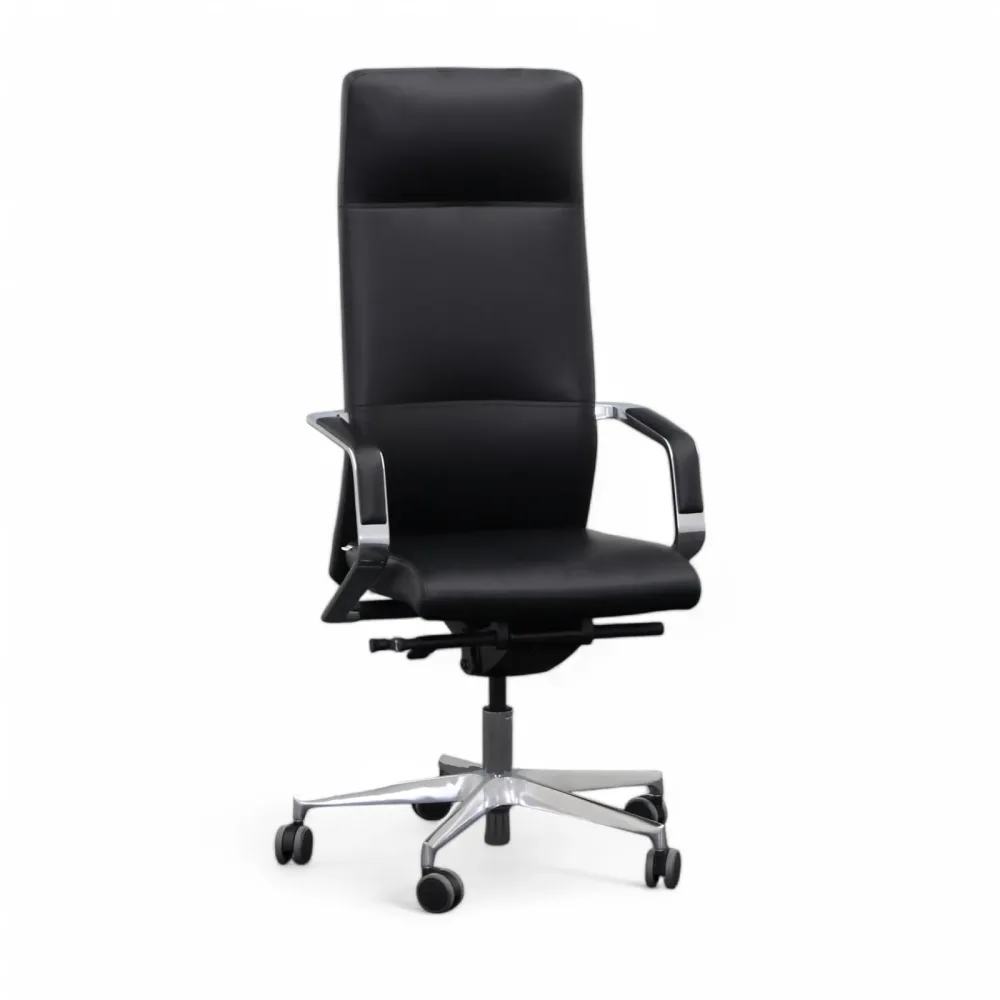 Chefsessel Milani Celine mit Fixarmlehnen, Schwarz, Neu, Ergonomischer Stuhl - ideal für flexibles Arbeiten