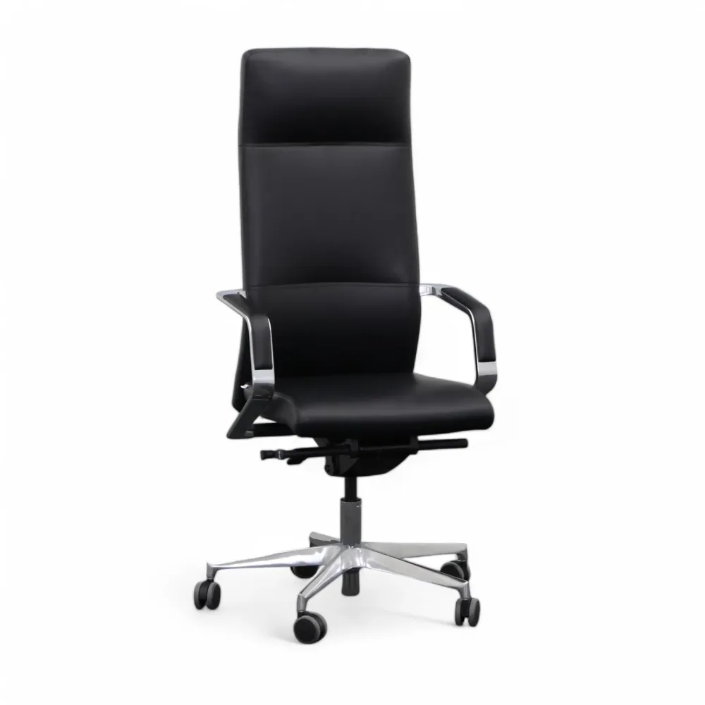 Chefsessel Milani Celine mit Fixarmlehnen, Schwarz, Neu, Ergonomischer Stuhl - ideal für flexibles Arbeiten
