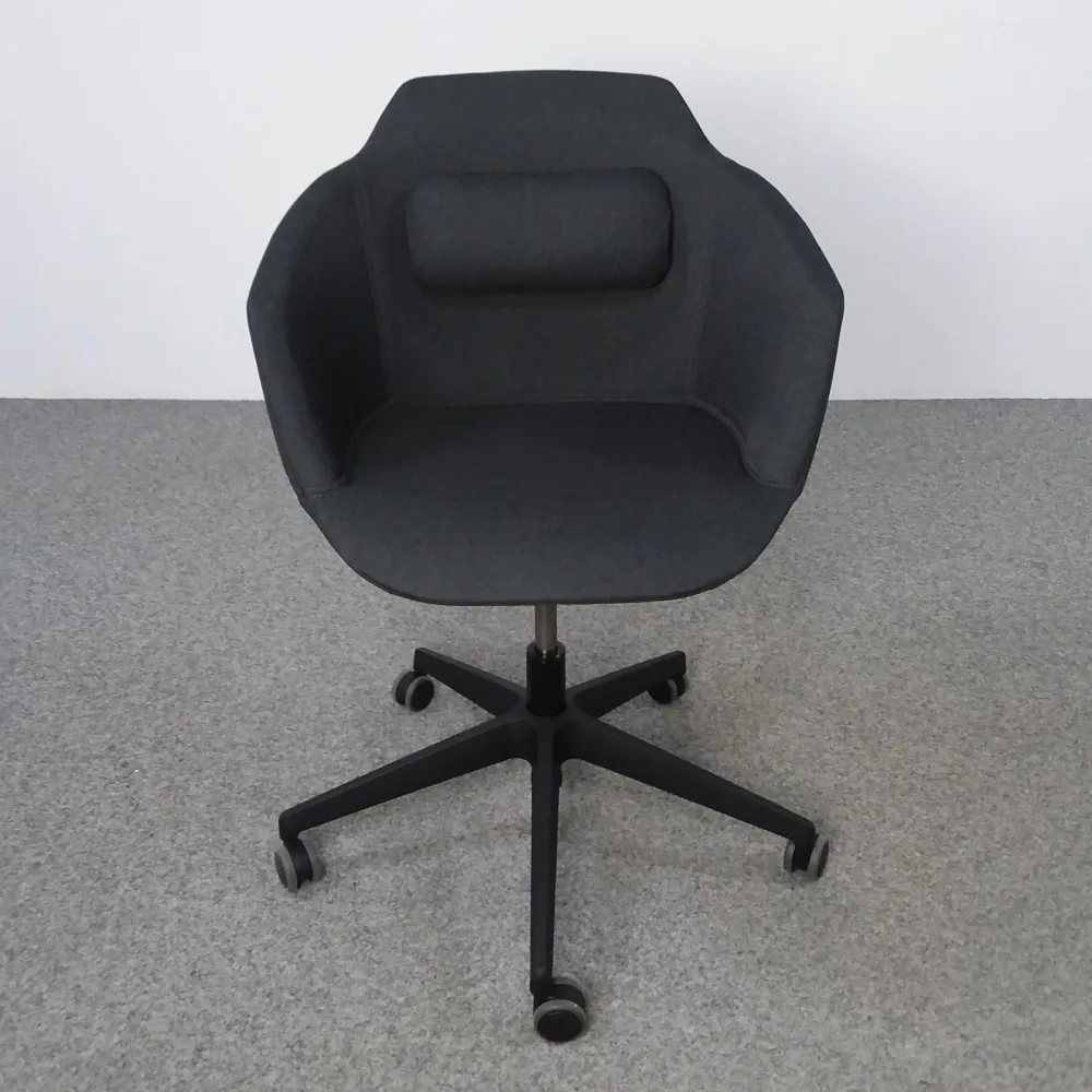Konferenzstühle Mdd Ultra mit Fixarmlehnen, Anthrazit, Neu - Ergonomisch & Höhenverstellbar