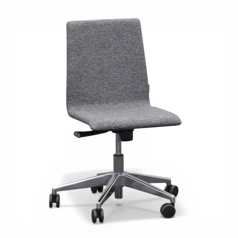Bürodrehstuhl Narbutas Moon ohne Armlehnen, Grau, Neu, Ergonomischer Stuhl - ideal für flexibles Arbeiten