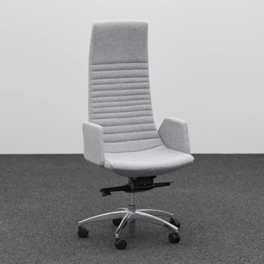 Bürodrehstuhl Narbutas North Cape mit Fixarmlehnen, Grau, Neu, Ergonomischer Stuhl - ideal für flexibles Arbeiten