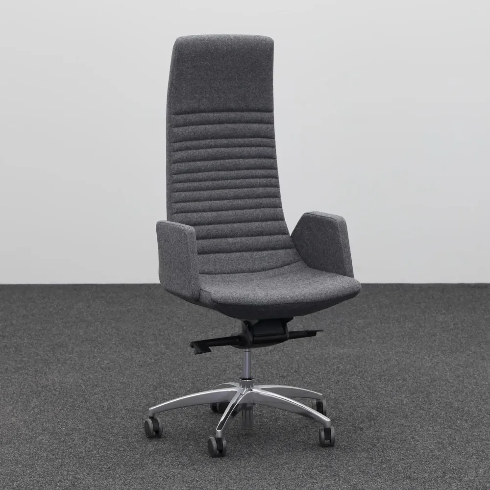 Bürodrehstuhl Narbutas North Cape mit Fixarmlehnen, Anthrazit, Neu, Ergonomischer Stuhl - ideal für flexibles Arbeiten
